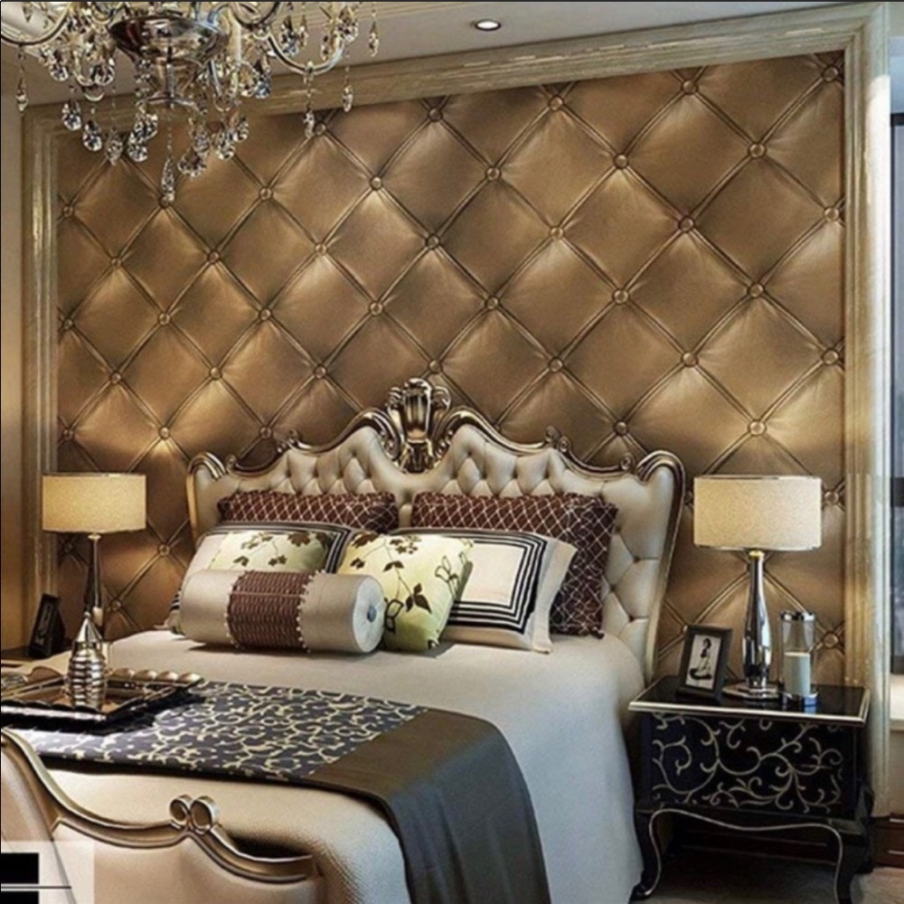 💎 3D Vegan Leather Wallpaper 3 rolls